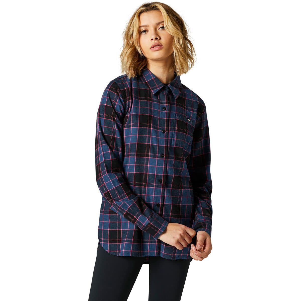 FOX Womens Pines Flannel Shirt Dark Indigo XS von Fox Racing