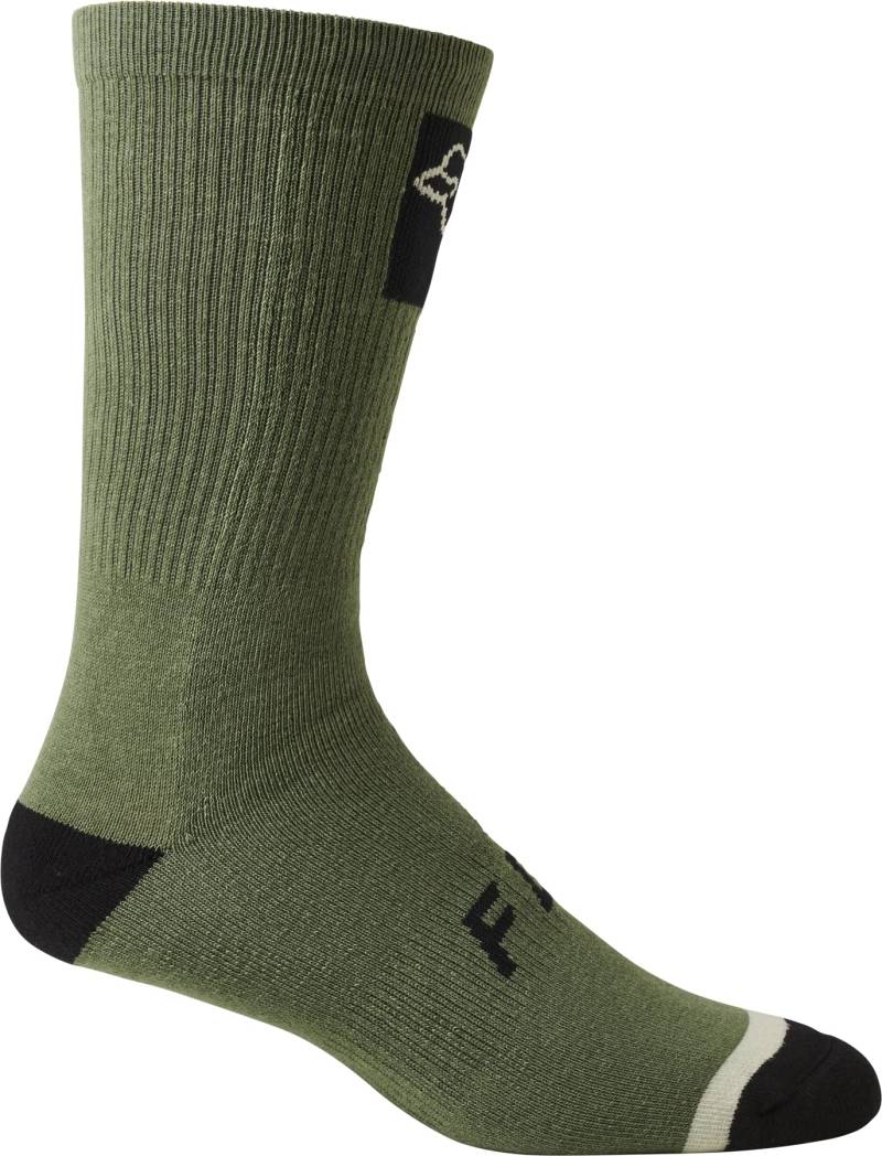 Fox 8" Defend Crew Sock Bark von Fox Racing