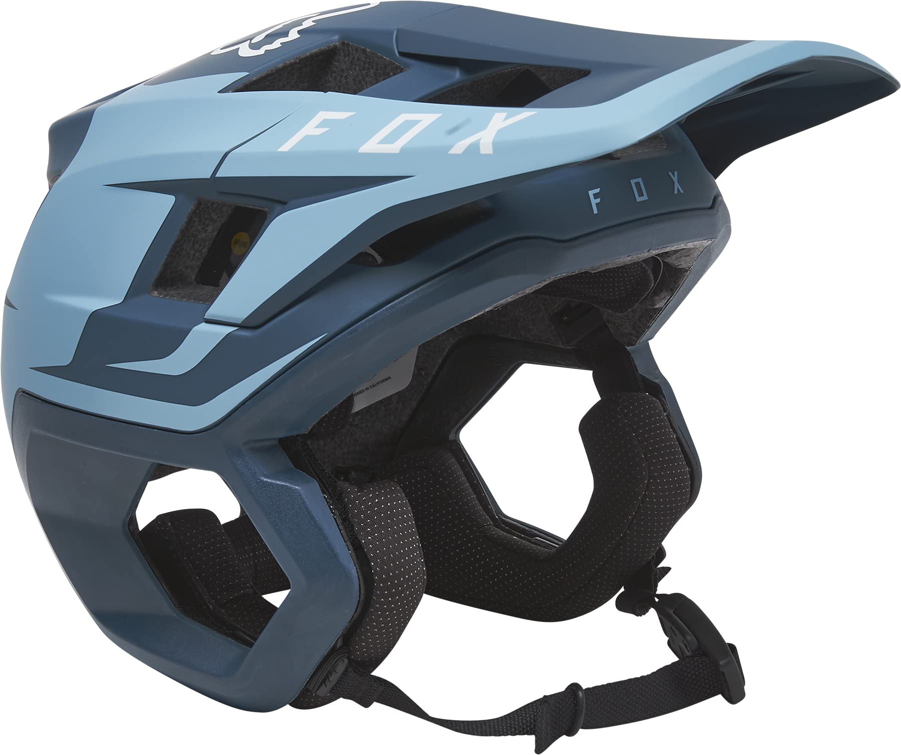 FOX Dropframe Pro Hlmt Sideswipe,Ce[Blk/Gld] Light Blue XL von Fox Racing