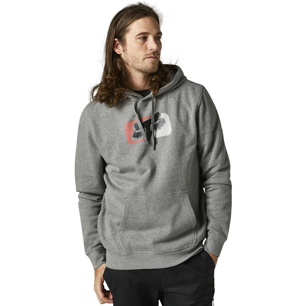 Fox Mirer Pullover Hoodie Heather Graphithe S von Fox Racing