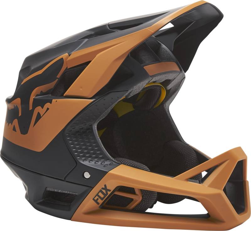 FOX Proframe Helmet Tuk, Ce Black/Gold L von Fox Racing