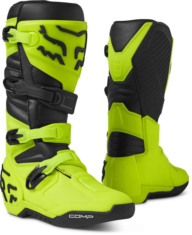 Fox Racing Herren Comp Motocross Stiefel, Flo Gelb, 9.5 von Fox Racing