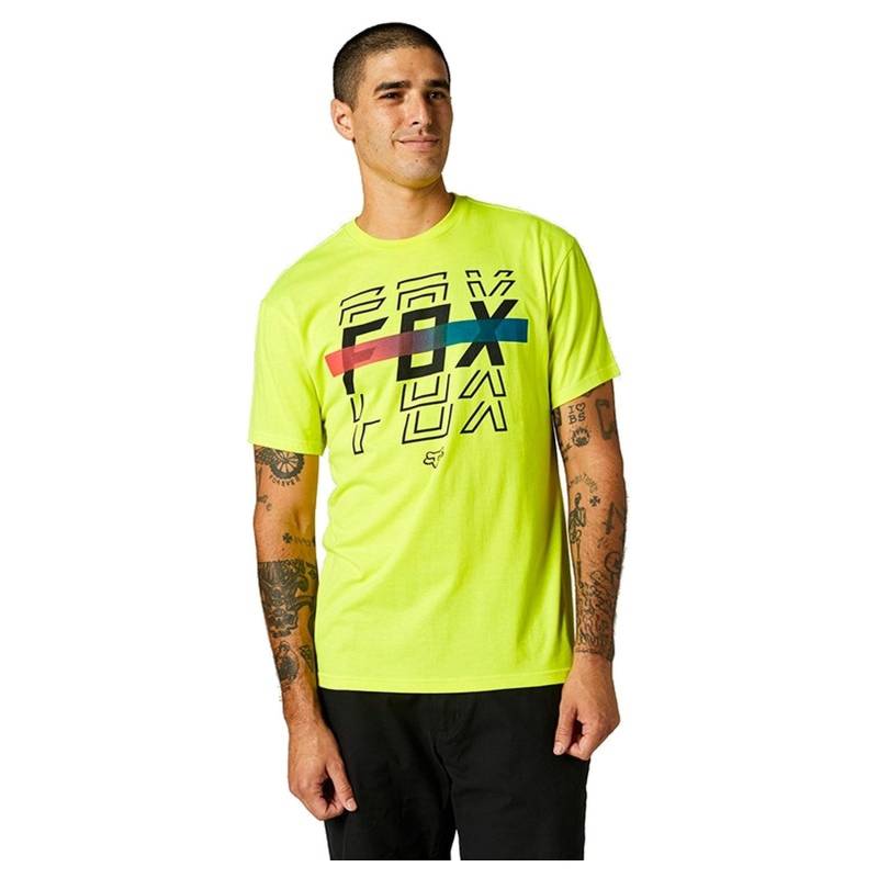 Fox Racing Herren T-Shirt Standard CRANKERSHORT Sleeve (Large Fluorescent Yellow) von Fox Racing