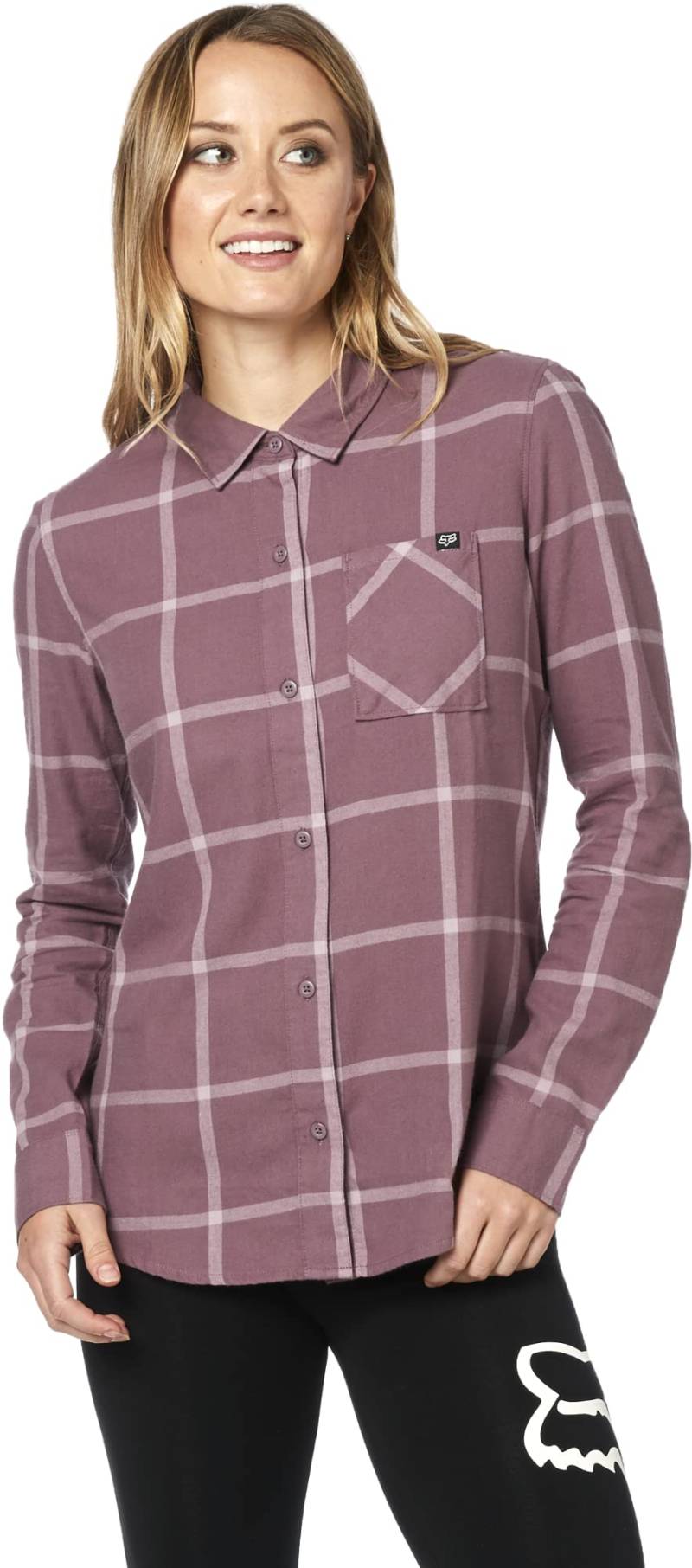 Fox Roost Flannel Purple L von Fox Racing