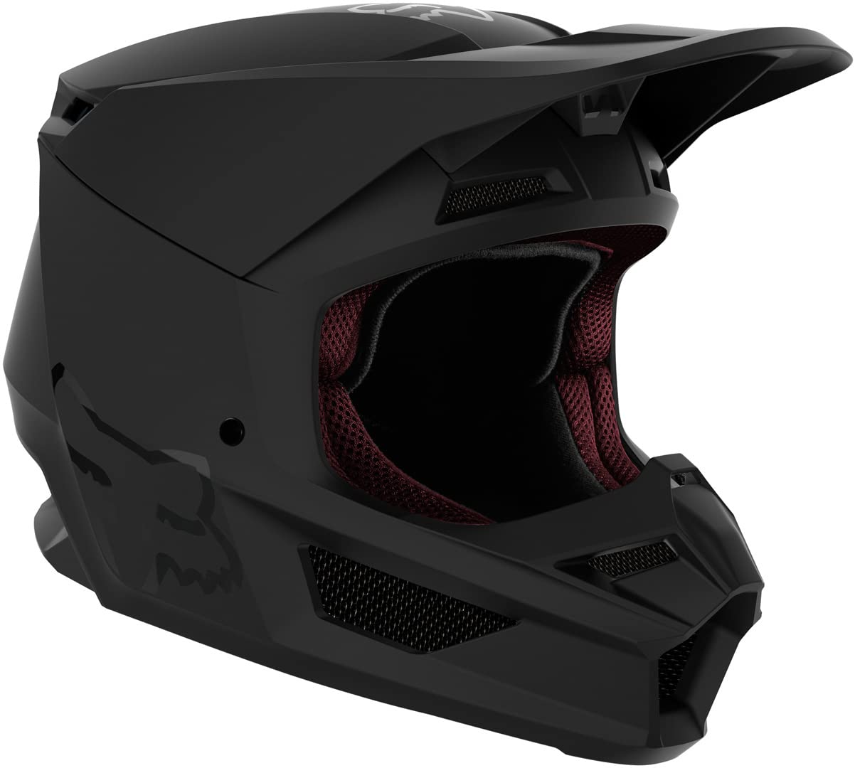 Fox V1 Matte Jugend Motocross Helm (Black Matt,S (47/48)) von Fox Racing