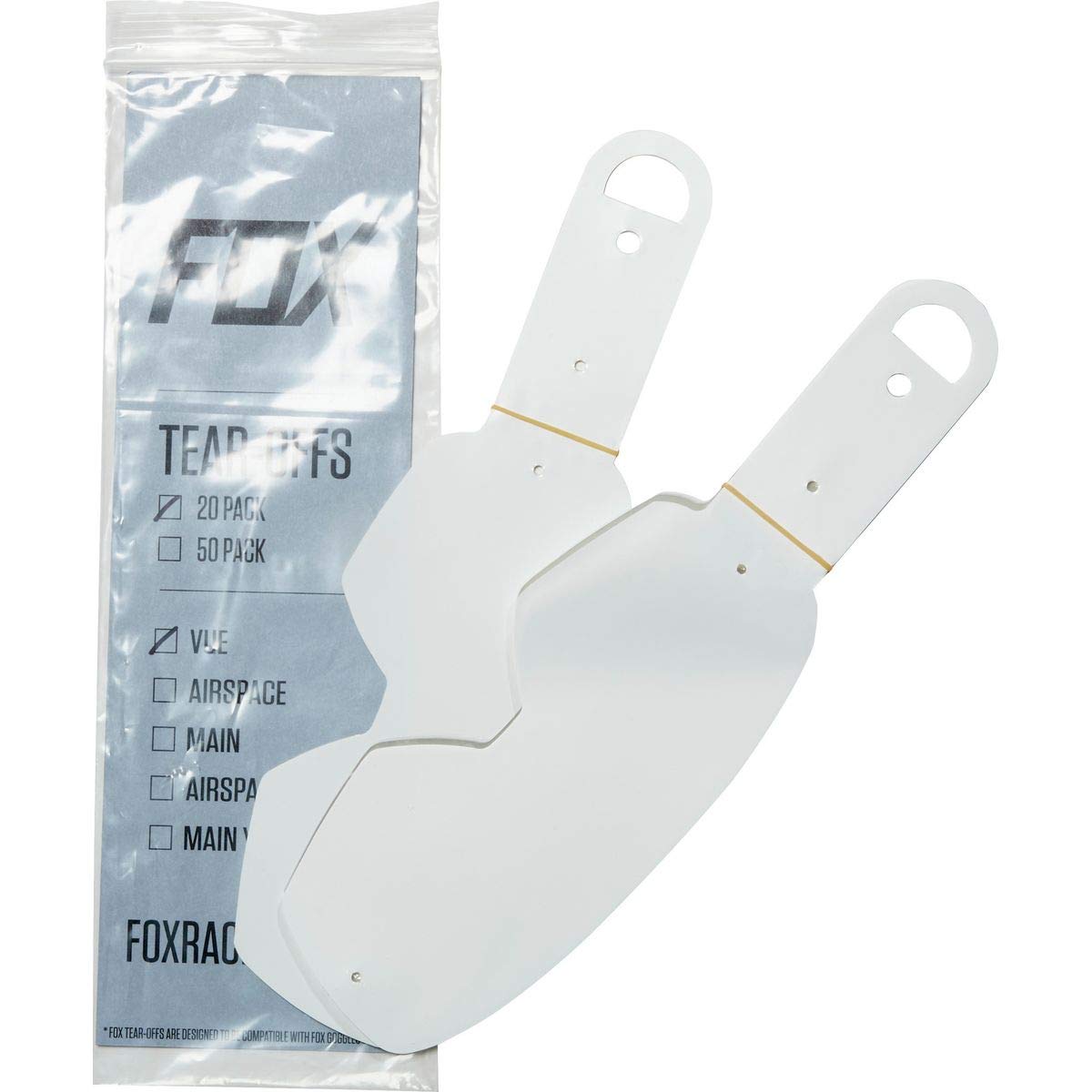 Fox Vue Standard Tear Offs - 20Pk Clear von Fox Racing