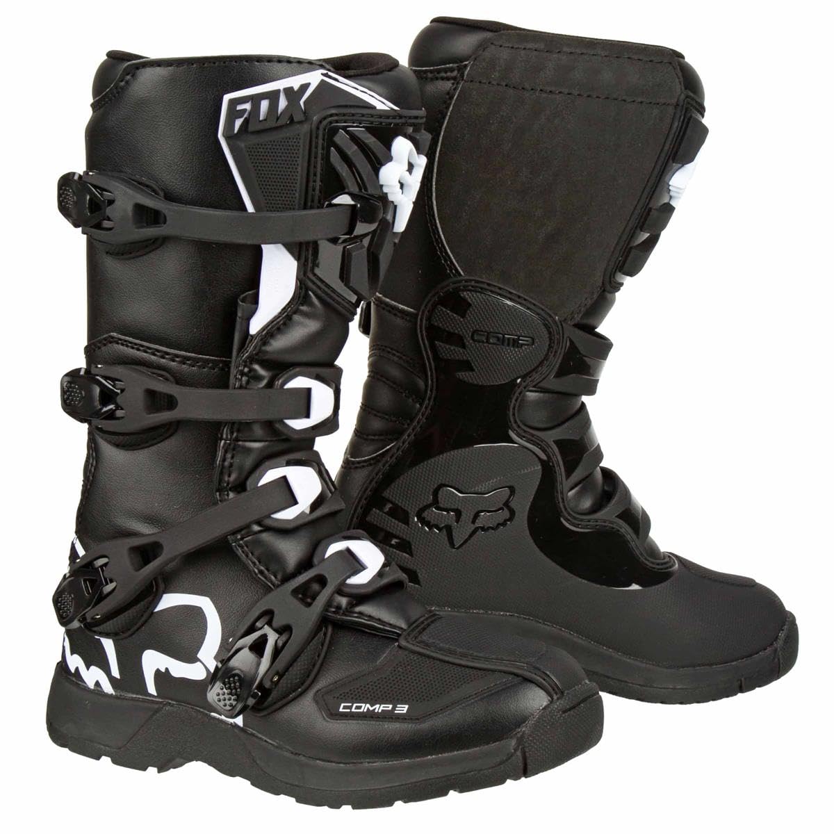 Shoes Fox Junior Comp 3Y Black Y4 (222 Mm) von Fox Racing