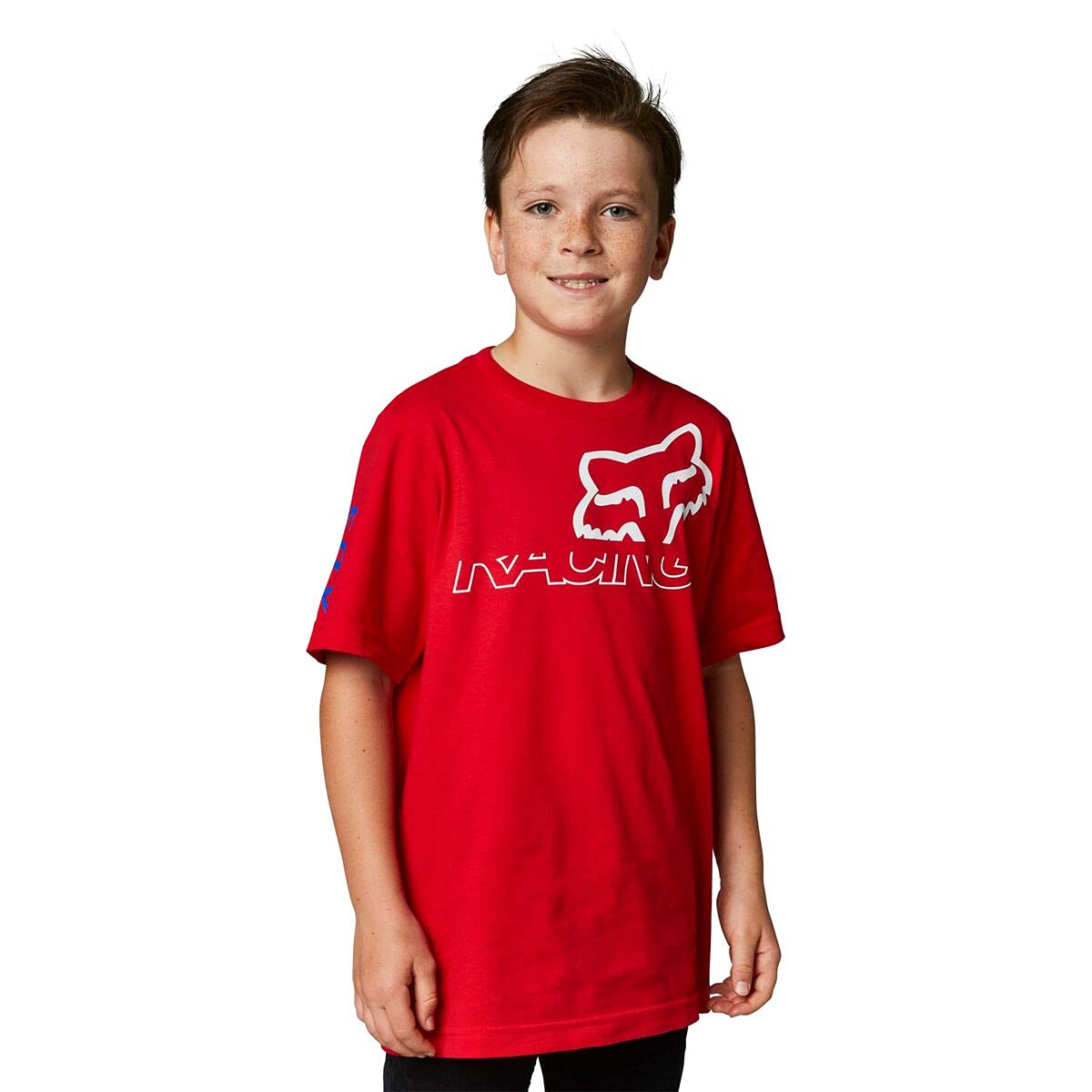 Youth Skew Basic Tee Flame Red YXL von Fox Racing