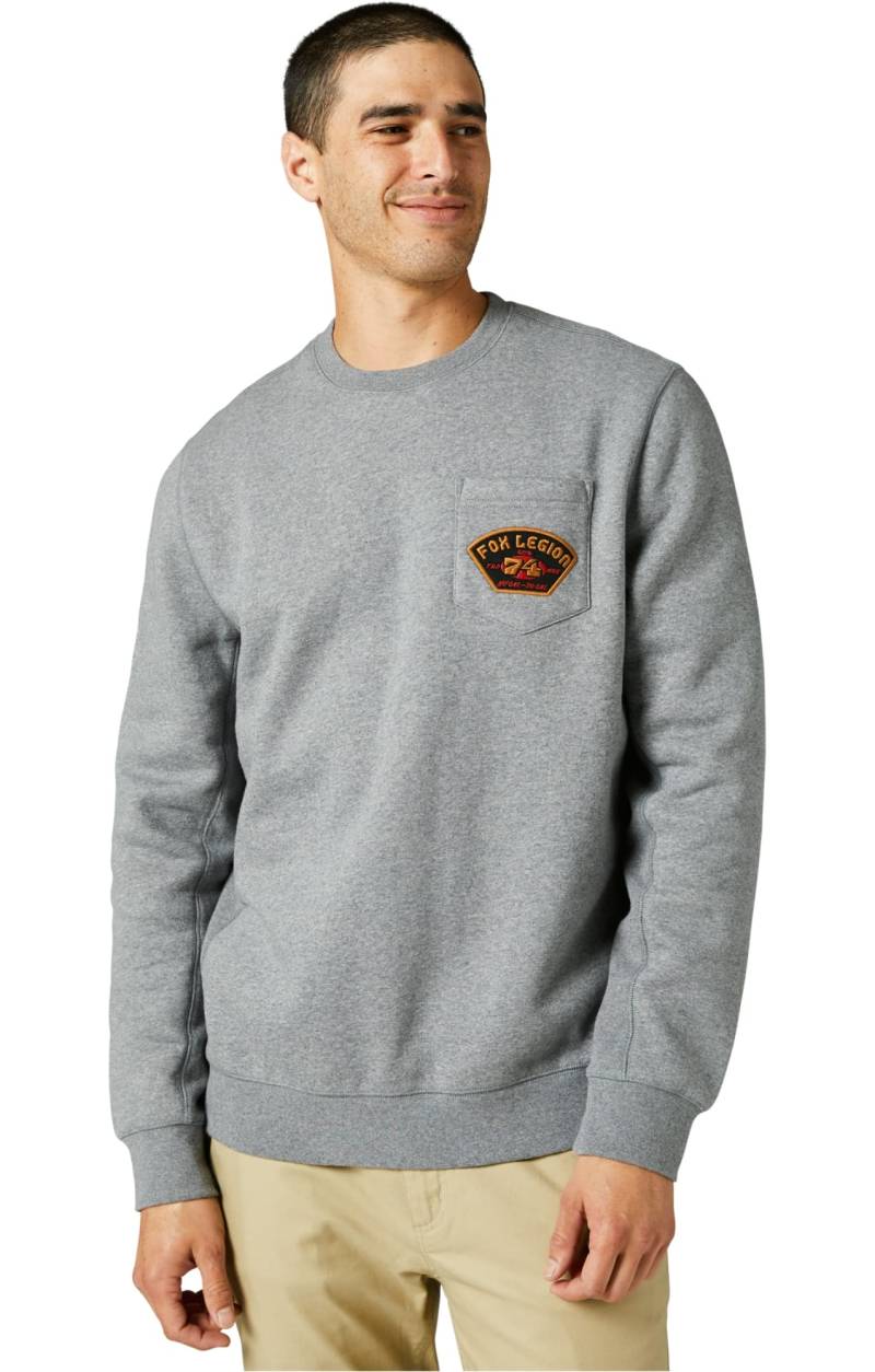 At Bay Crew Fleece Heather Graphithe von Fox Racing