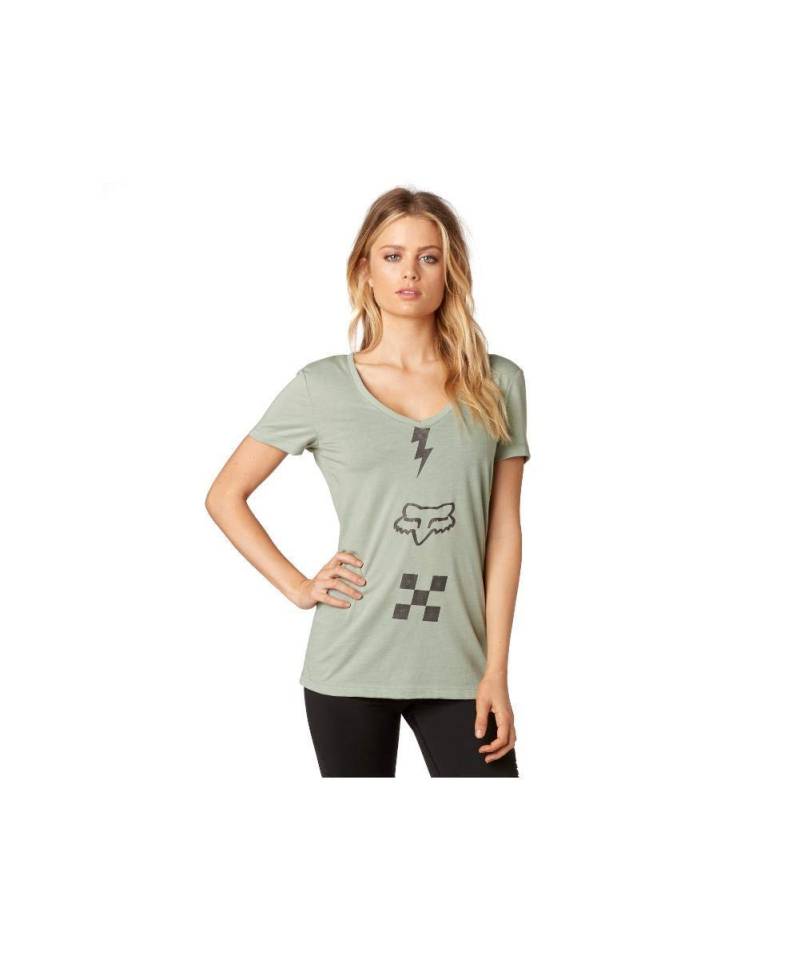 Fox T-Shirt Lady Transistor, Green, Größe XS von Fox Racing