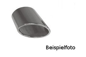 Fox 54-160800350 Anschweißendrohr Typ 54 160 x 80 mm, Länge: 350 mm - Flach Oval, Uneingerollt ohne Absorber von Fox