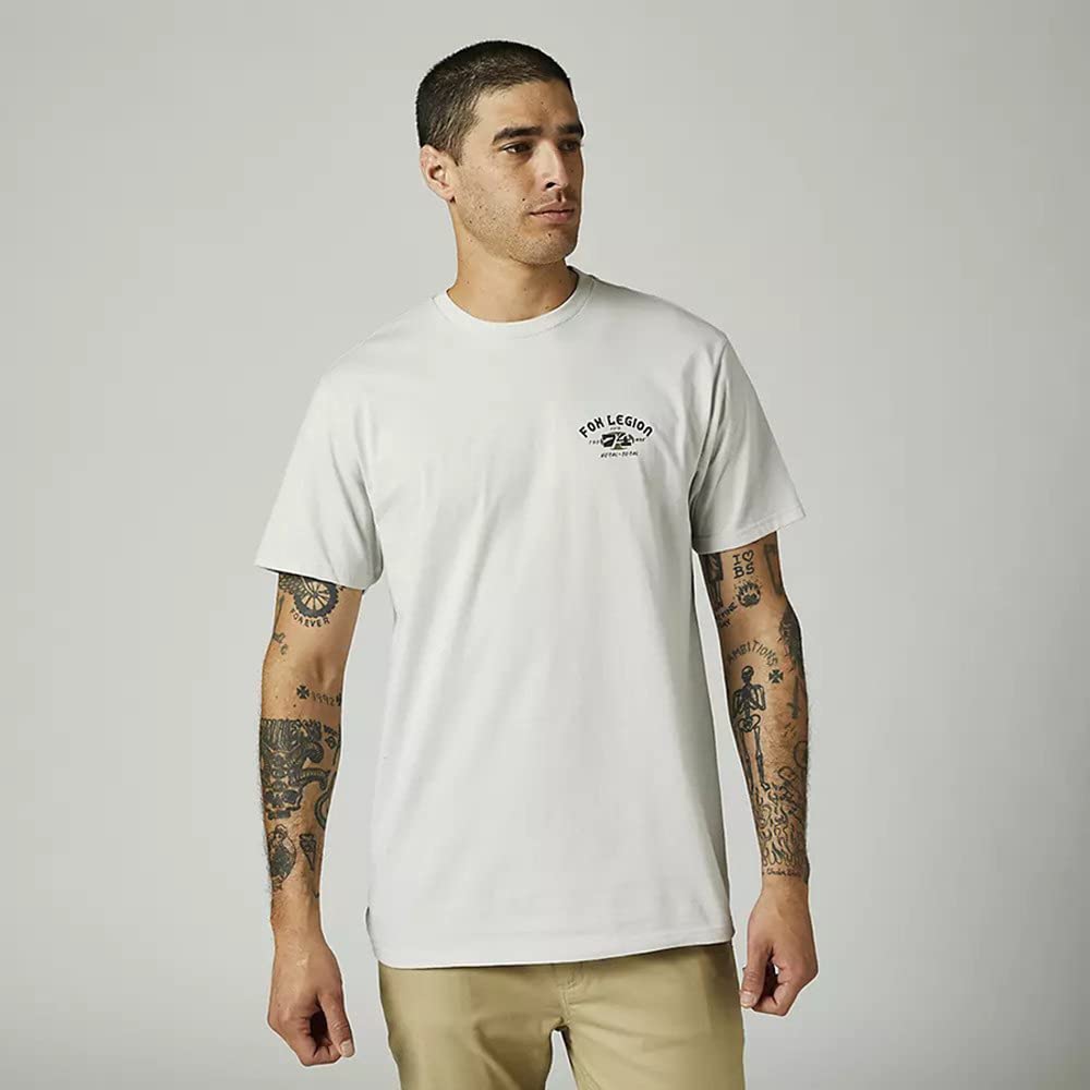 Fox At Bay Ss Premium Tee Light Grey von Fox