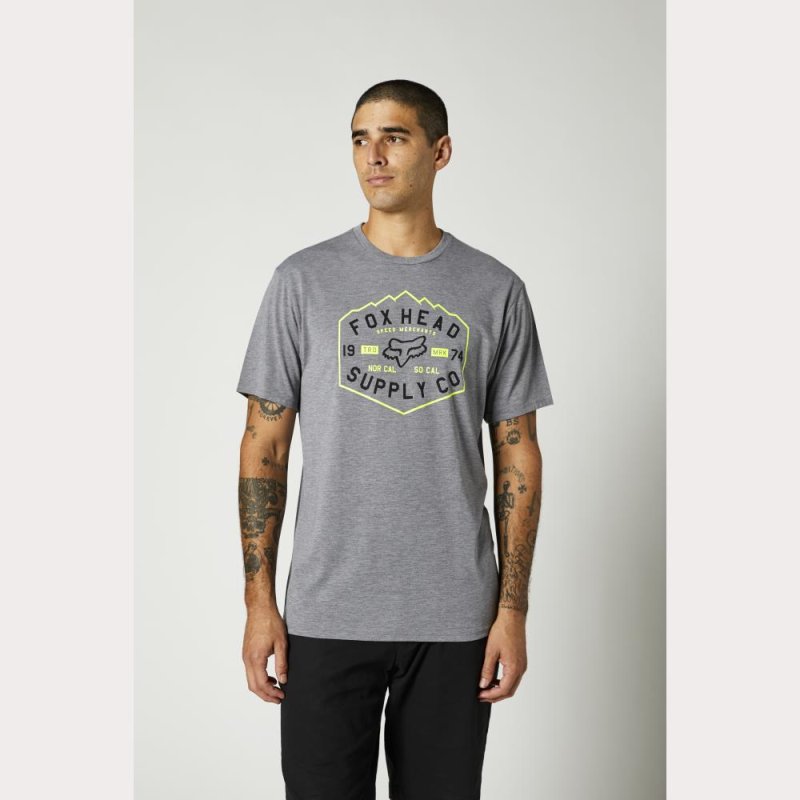 Fox Backbone Ss Tech T-Shirt [Htr Graph] von Fox