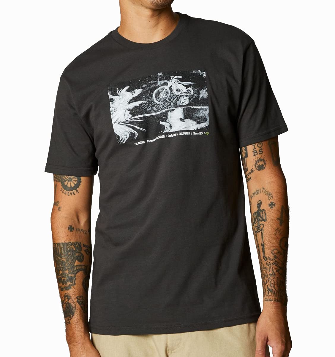 Fox Bad Trip Ss Premium Tee Black Vintage von Fox