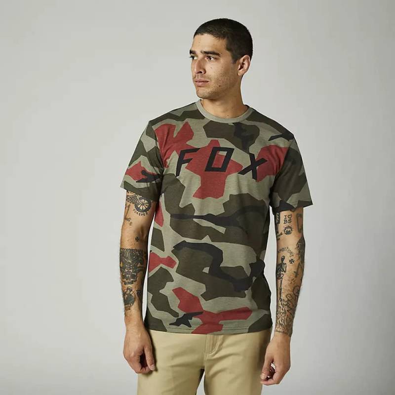 Fox Bnkr Ss Tech Tee Black Camo von Fox