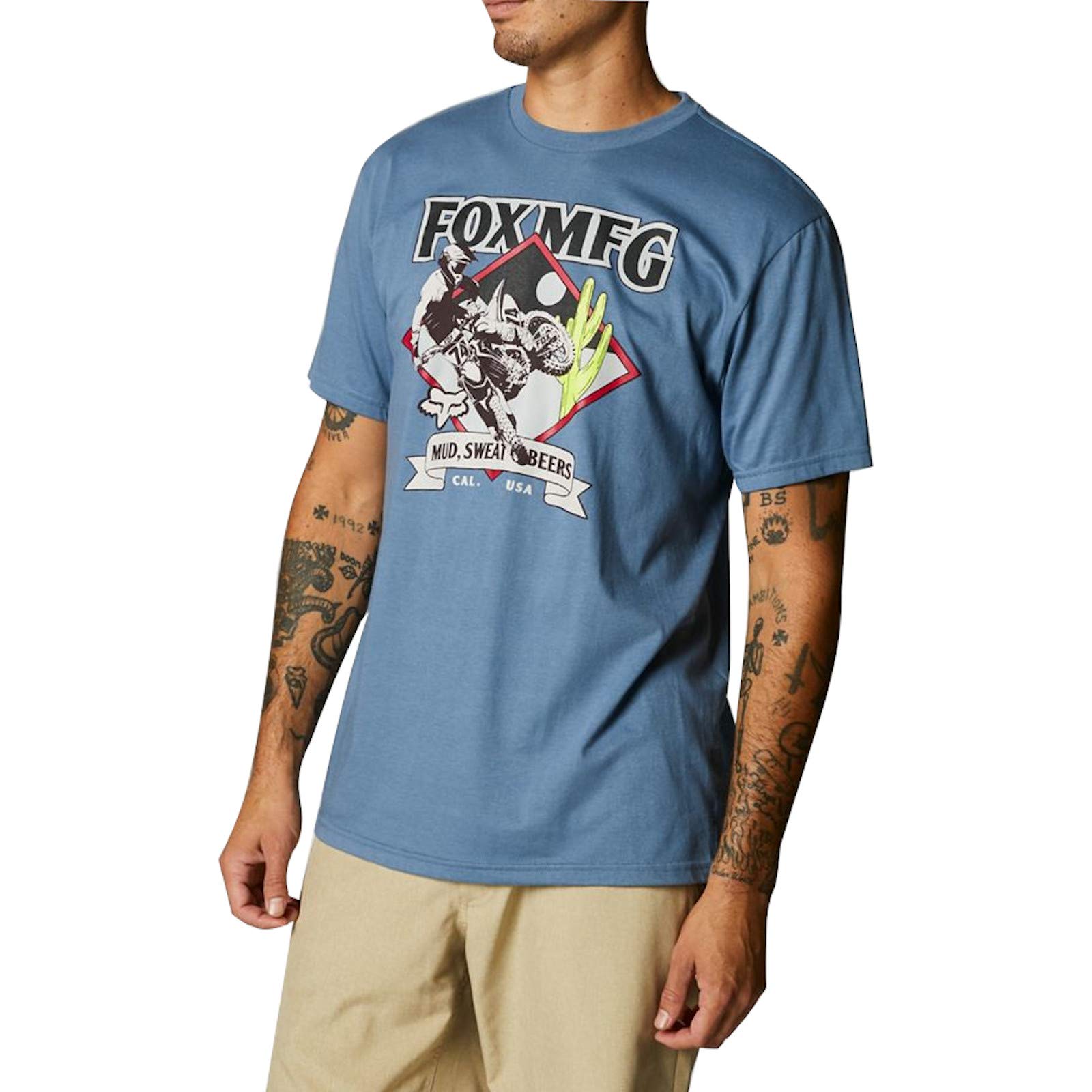 Fox Oasis Ss Tee Matte Blue von Fox