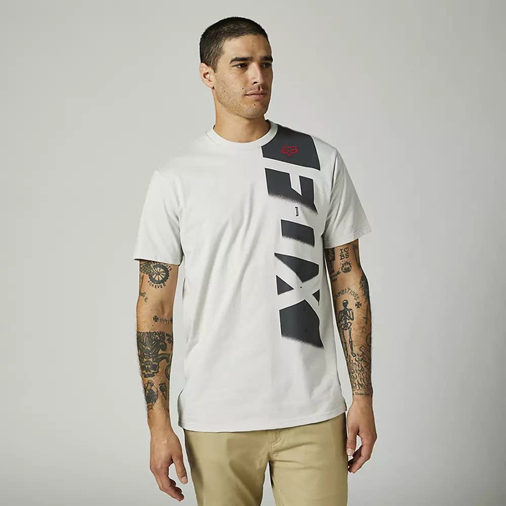 Fox Rkane Side Ss Premium Tee Light Grey von Fox