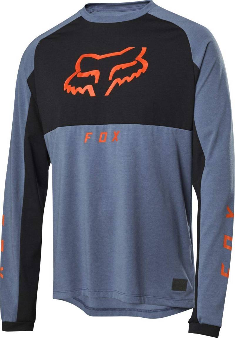 Fox Ranger Dr Mid Ls Jersey Blue Steel S von Fox Racing