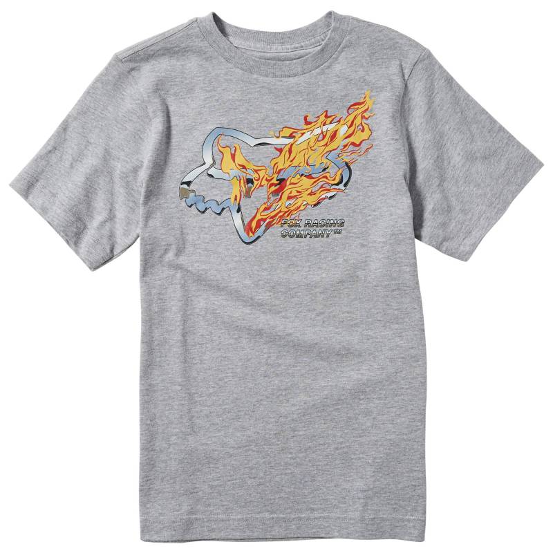 Fox Unisex-Adult Youth Turn N Burn Ss Tee Light Heather Grey Tees, 416, YS von Fox Racing