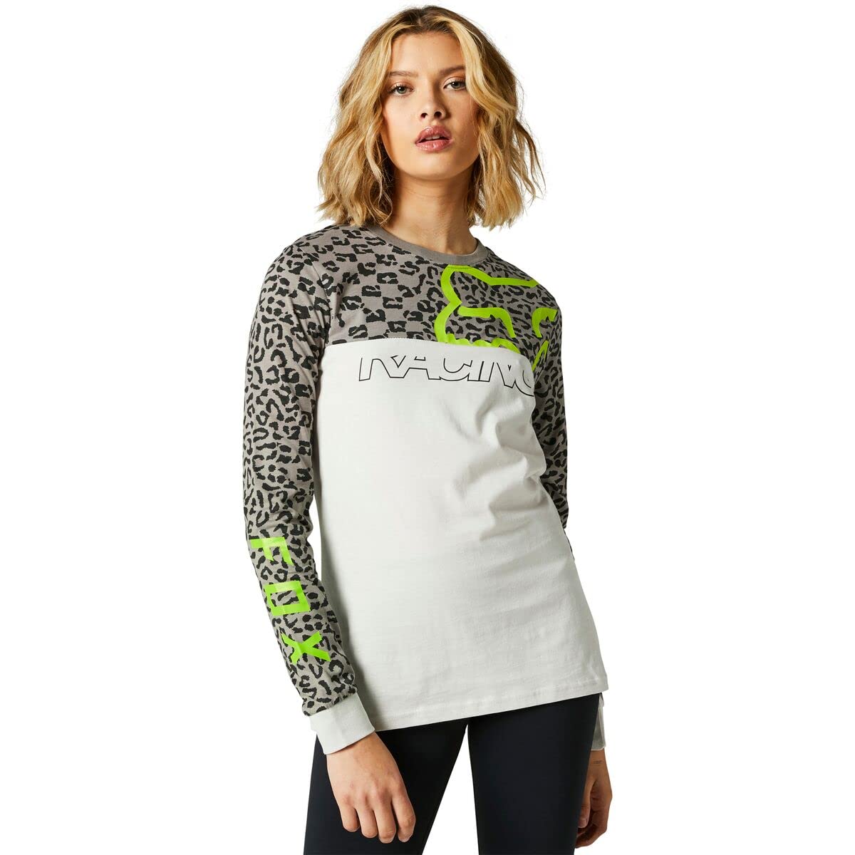 Fox Womens Skew Long Sleeve Top Light Grey XS von Fox