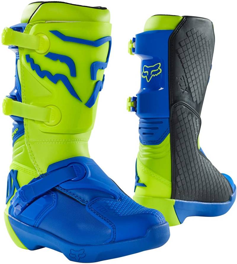 Fox Youth Comp Boot Buckle Yellow/Blue von Fox Racing