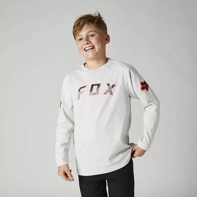 Fox Yth Bnkr Ls Tee Light Grey von Fox