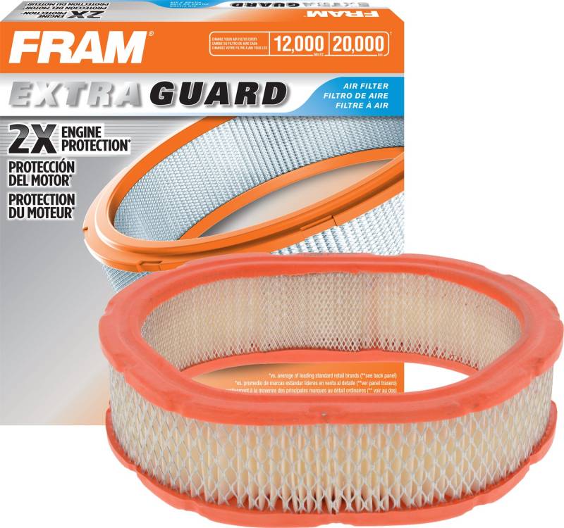 FRAM Extra Guard Ovaler Motor-Luftfilter-Ersatz, einfache Installation mit fortschrittlichem Motorschutz und optimaler Leistung, CA3814 von Fram