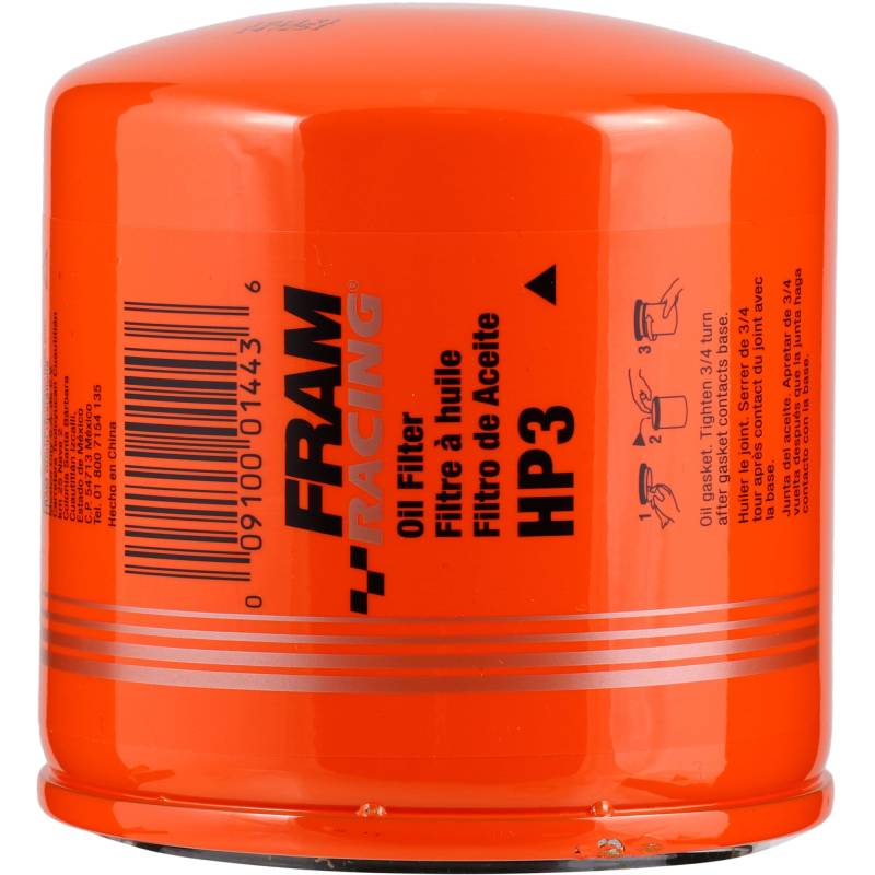 FRAM Racing HP3 High Performance Spin-On Ölfilter für ausgewählte Alfa Romeo, Chrysler, Dodge, Ford, Jeep, Plymouth, Toyota und andere Fahrzeugmodelle von Fram