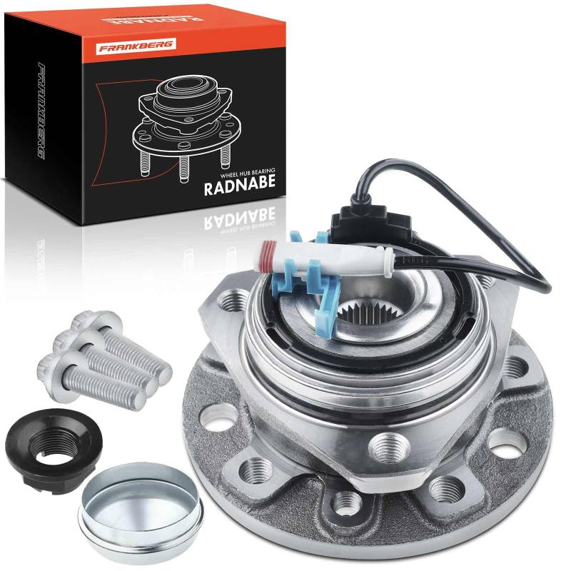 Frankberg 1x Radlager Radlagersatz Vorderachse mit Integriertem ABS Sensor Kompatibel mit Astra H A04 2005-2010 Zafira B Kasten/MPV A05 Astra MK V(H) Zafira MK II(B) A05 Replace# 93178652 von Frankberg