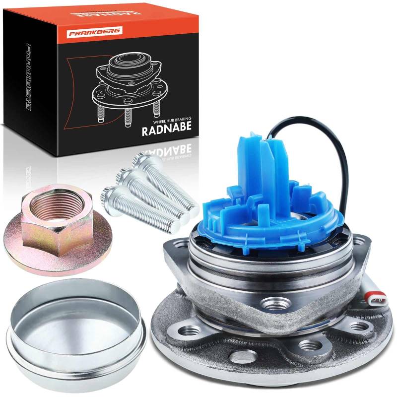 Frankberg 1x Radnabe Radlagersatz Vorne mit Integriertem ABS Sensor Kompatibel mit Astra H L48 Astra H GTC L08 Astra H L70 Astra H Twintop L67 Zafira B A05 Replace# 13502785 von Frankberg