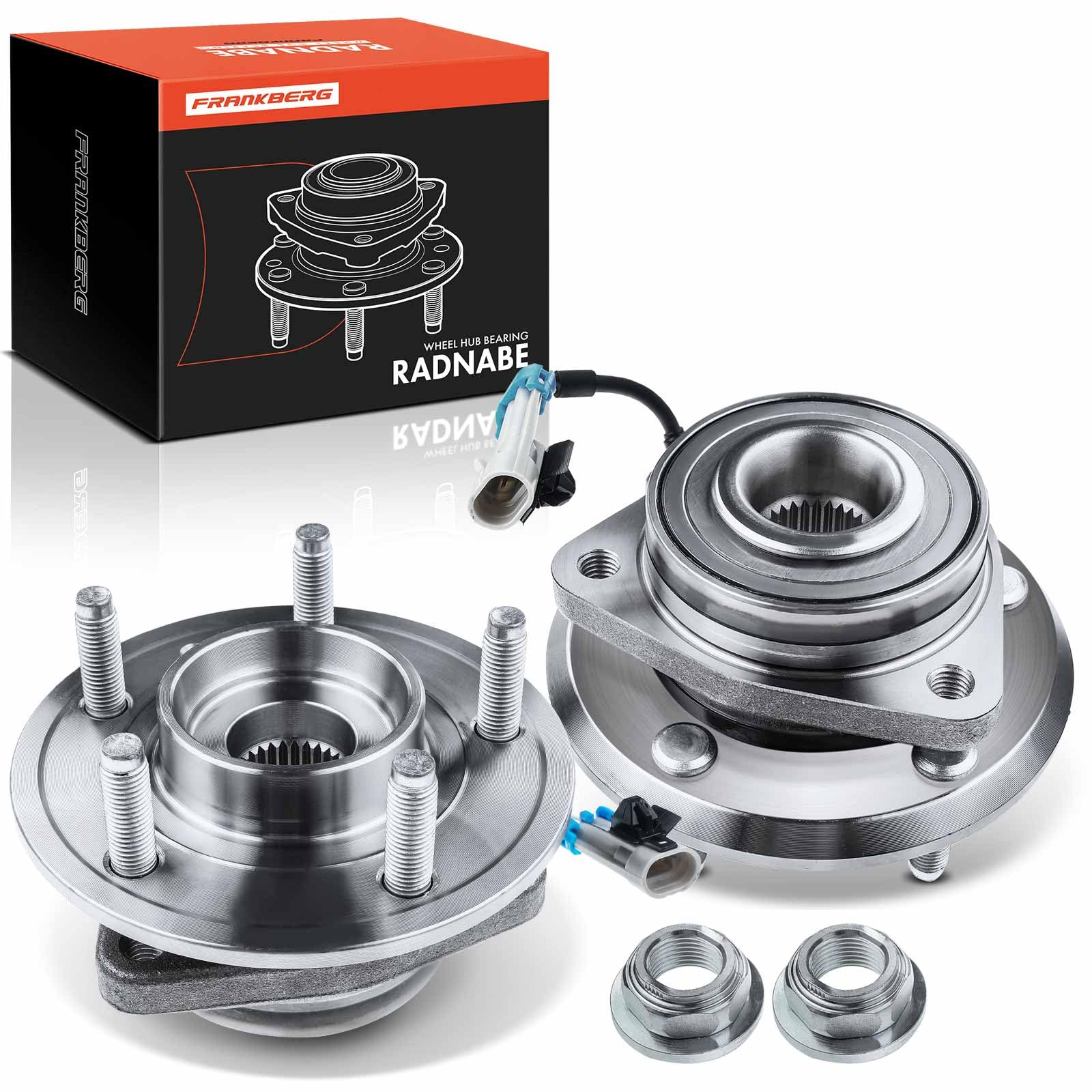 Frankberg 2x Radlager Radlagersatz mit integriertem ABS-Sensor Hinterachse Kompatibel mit Captiva C100 C140 SUV 2006-2010 Antara SUV 2008-2019 Antara L07 SUV 2006-2009 Replace# 19206599 von Frankberg