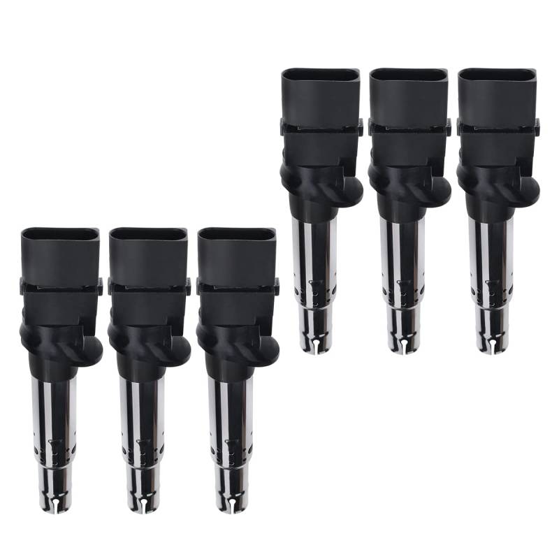 6x Zündspule für Q7 4LB Superb II 3T4 3T5 CC 358 E-O-S 1F7 1F8 3.2L P-a-s-s-a-t 362 3C2 Phaeton 3D_ T-o-u-a-r-e-g 7LA 7L6 7L7 7P5 7P6 Benzin 2005-2016 022905715 von Frankberg