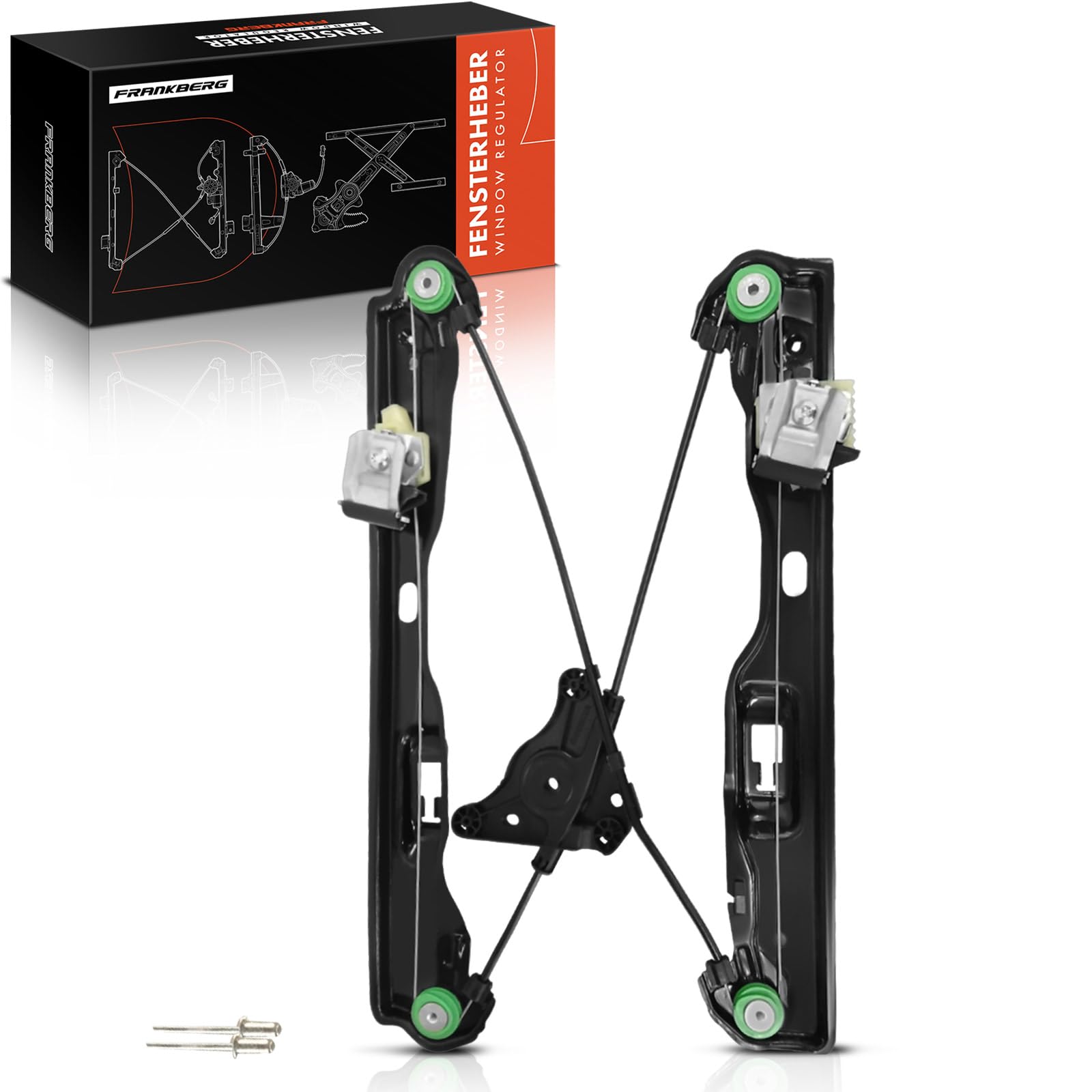 Frankberg 1x Fensterheber Hinten Rechts ohne motor Kompatibel mit C.a.y.e.n.n.e 92A 3.0L 2011-2024 Replace# 95853346201 von Frankberg