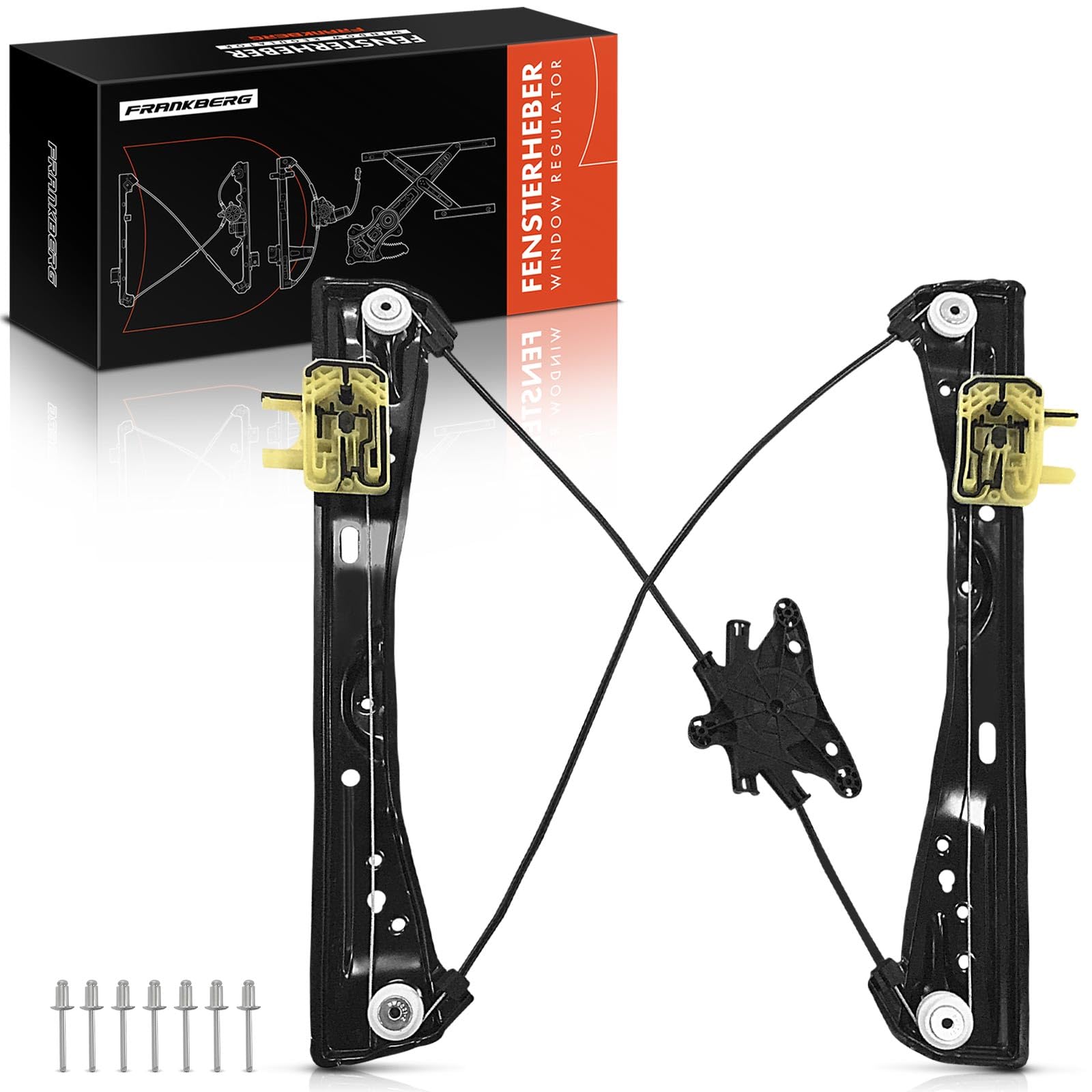 Frankberg 1x Fensterheber Vorne Rechts Ohne motor Kompatibel mit 7er G11 G12 730d 3.0L 2015-2020 Replace# 51337422880 von Frankberg