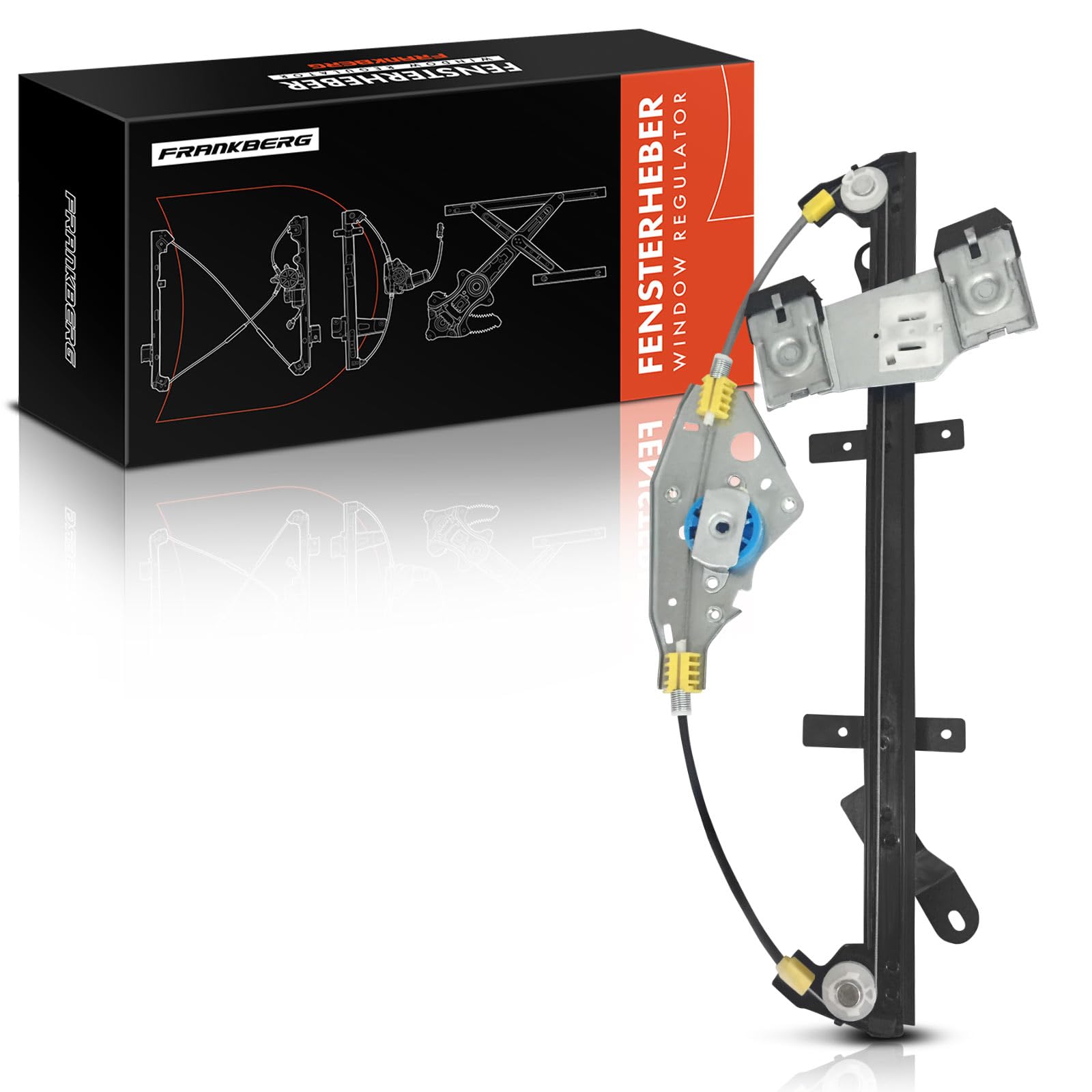 Frankberg 1x Fensterheber Vorne links Mit Motor Kompatibel mit Fiesta V JD JH 1.2L-1.6L 2002-2008 Replace# 1547734 von Frankberg