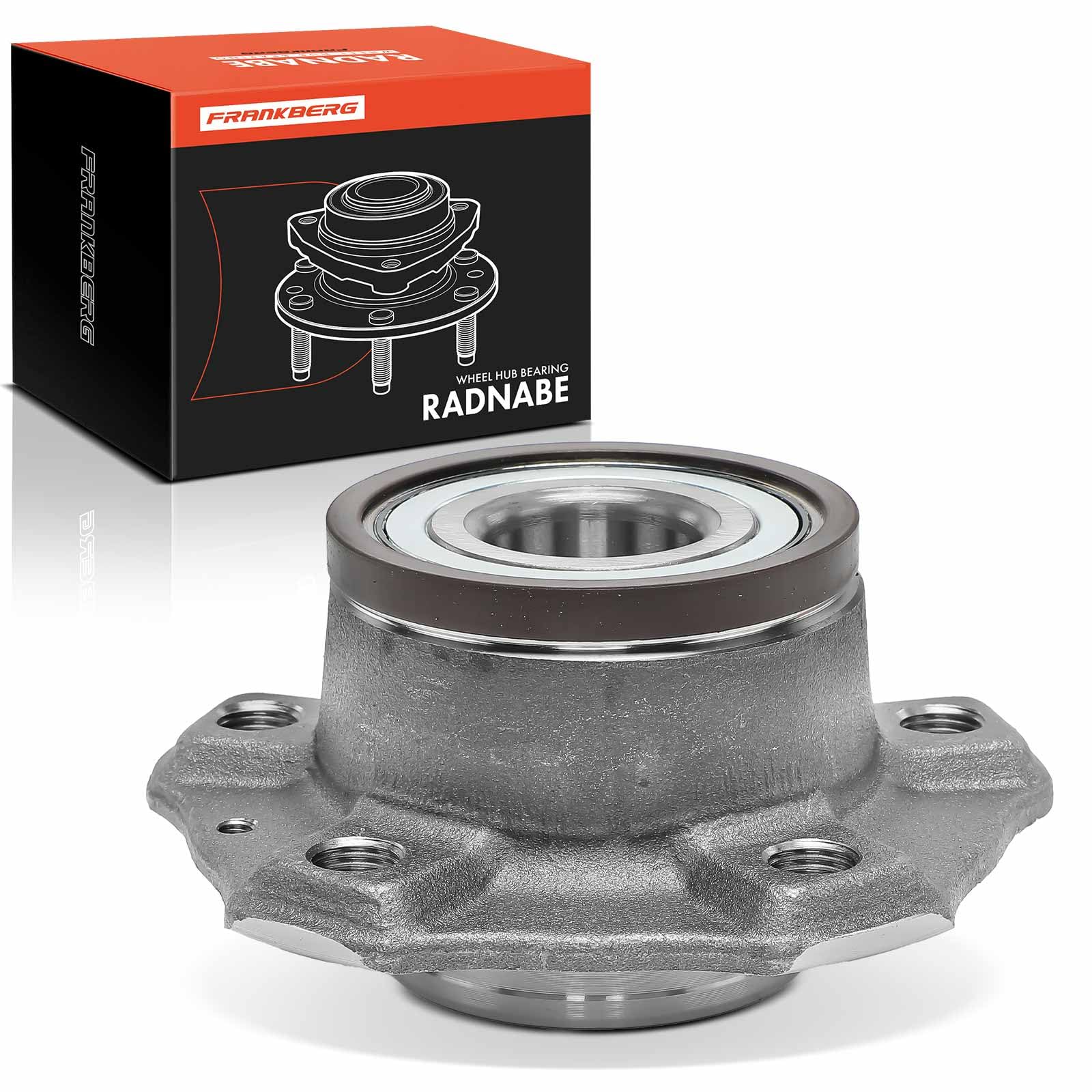 Frankberg 1x Radlagersatz Hinterachse Links Order Rechts Kompatibel mit A4 8K2 1.8L-3.2L 2008-2015 A6 4G2 4GC 1.8L-3.0L 2010-2018 A5 8T3 1.8L-3.2L 2007-2017 Replace# 8W0598611B von Frankberg