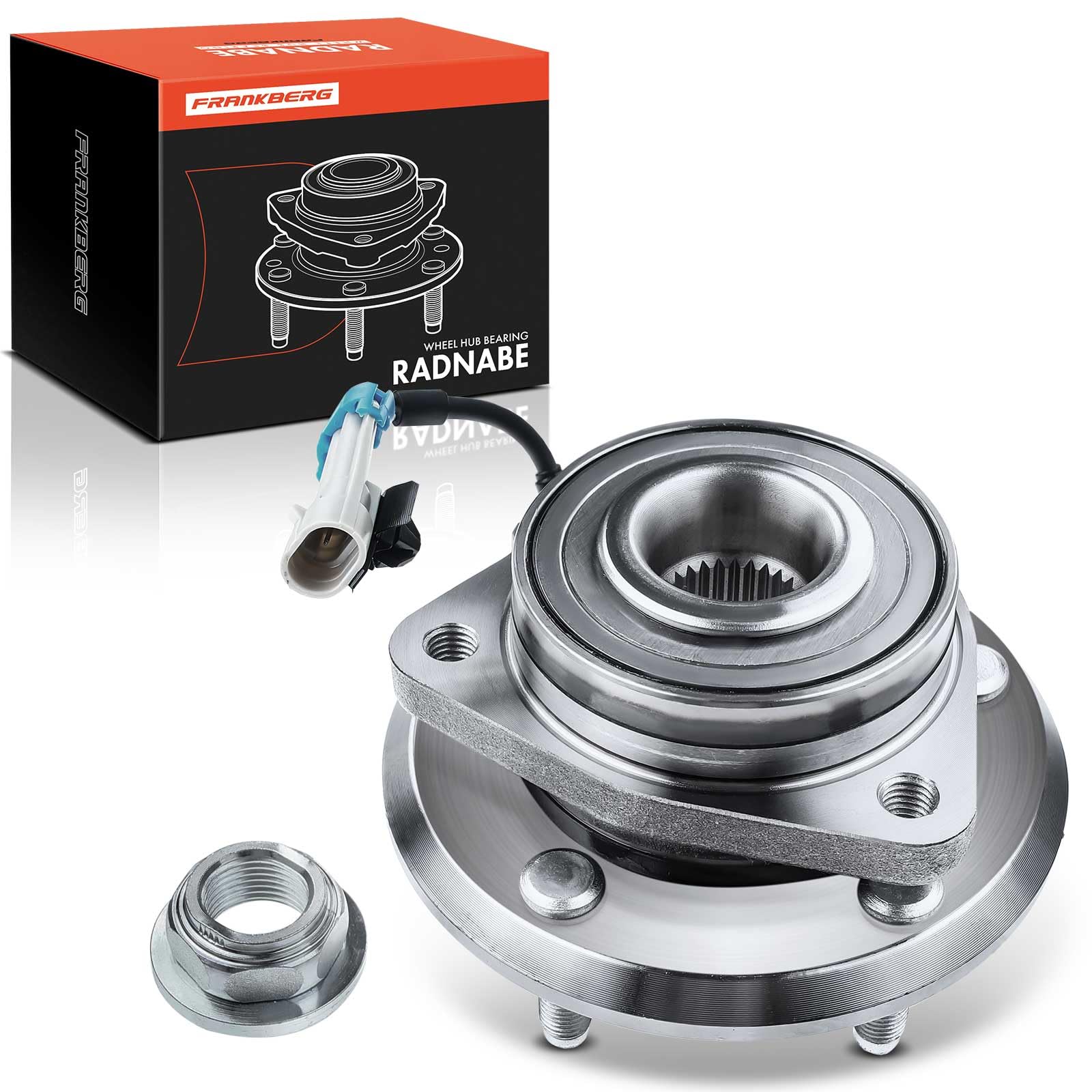 Frankberg 1x Radlager Radlagersatz mit integriertem ABS-Sensor Hinterachse Kompatibel mit Captiva C100 C140 SUV 2006-2010 Antara SUV 2008-2019 Antara L07 SUV 2006-2009 Replace# 19206599 von Frankberg