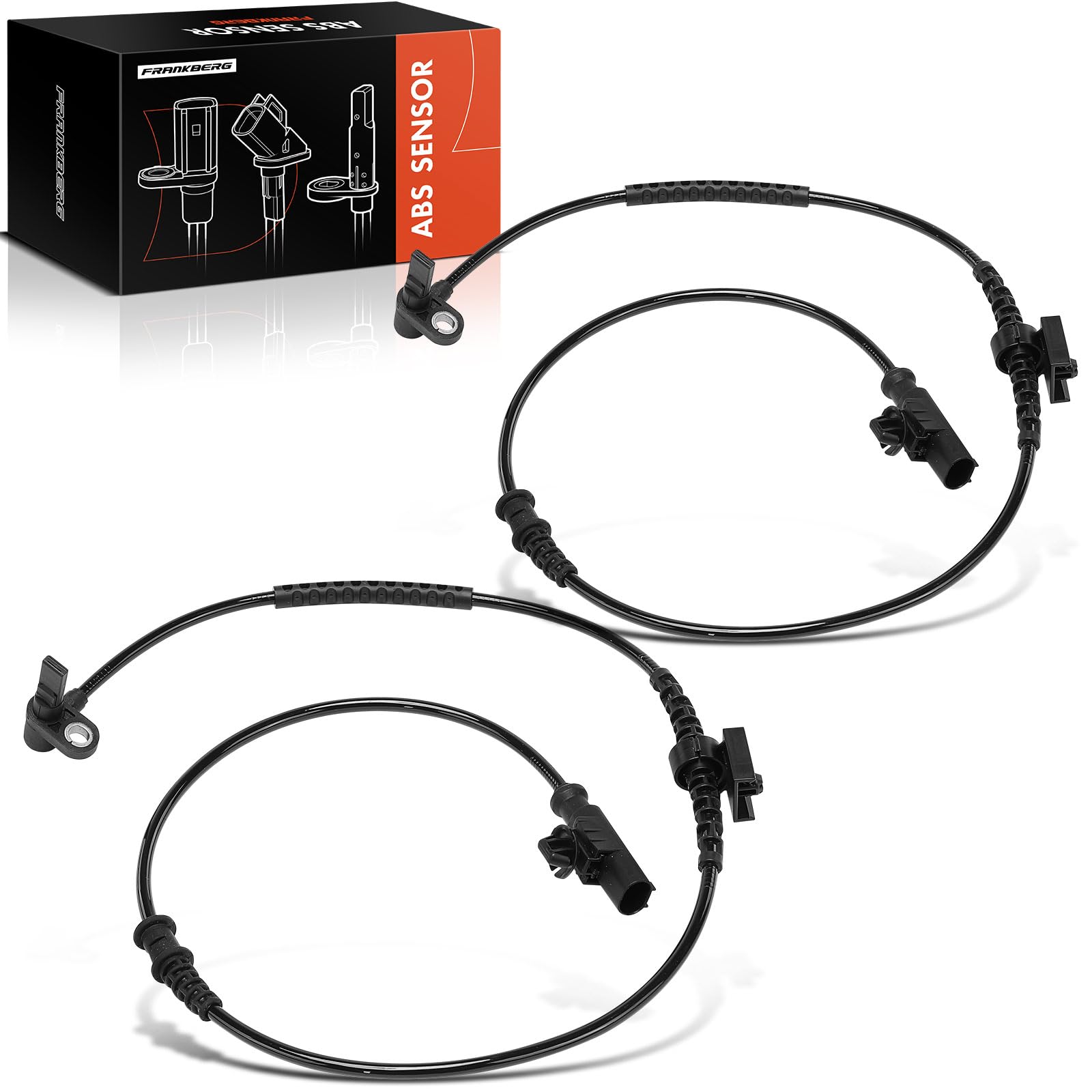 Frankberg 2x ABS Sensor 2-polig Vorne Links Rechts Kompatibel mit Meriva B MPV S10 1.2L-1.7L 2010-2017 Meriva B Van S10 1.2L-1.7L 2013-2017 Replace# 13381154 von Frankberg