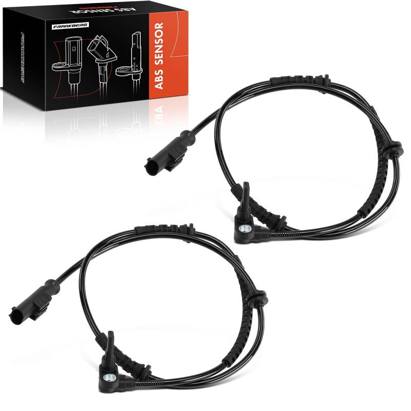 Frankberg 2x ABS Speed Sensor 2-polig Vorne Links Rechts Kompatibel mit 500L 351 352 0.9L 1.2L 1.4L 1.6L 2012-2024 Replace# 52070360 von Frankberg