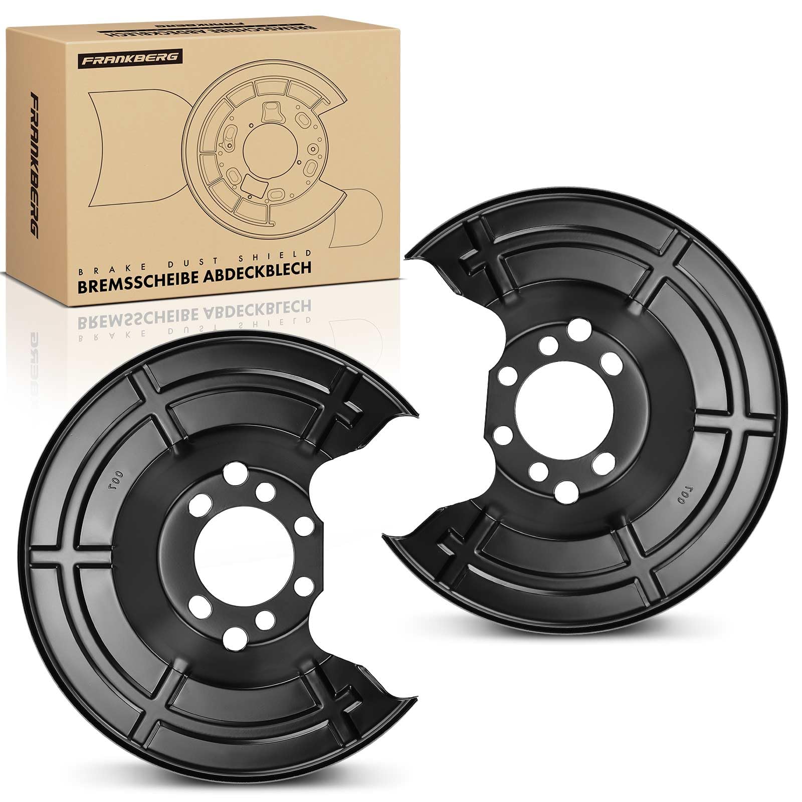 Frankberg 2x Ankerblech Bremsscheibe Hinterachse Kompatibel mit Astra G Cabriolet T98 1.6L 2001-2005 Astra G Caravan T98 1.2L 1998-2004 Astra G CC T98 1.2L 1998-2009 Replace# 90498290 von Frankberg