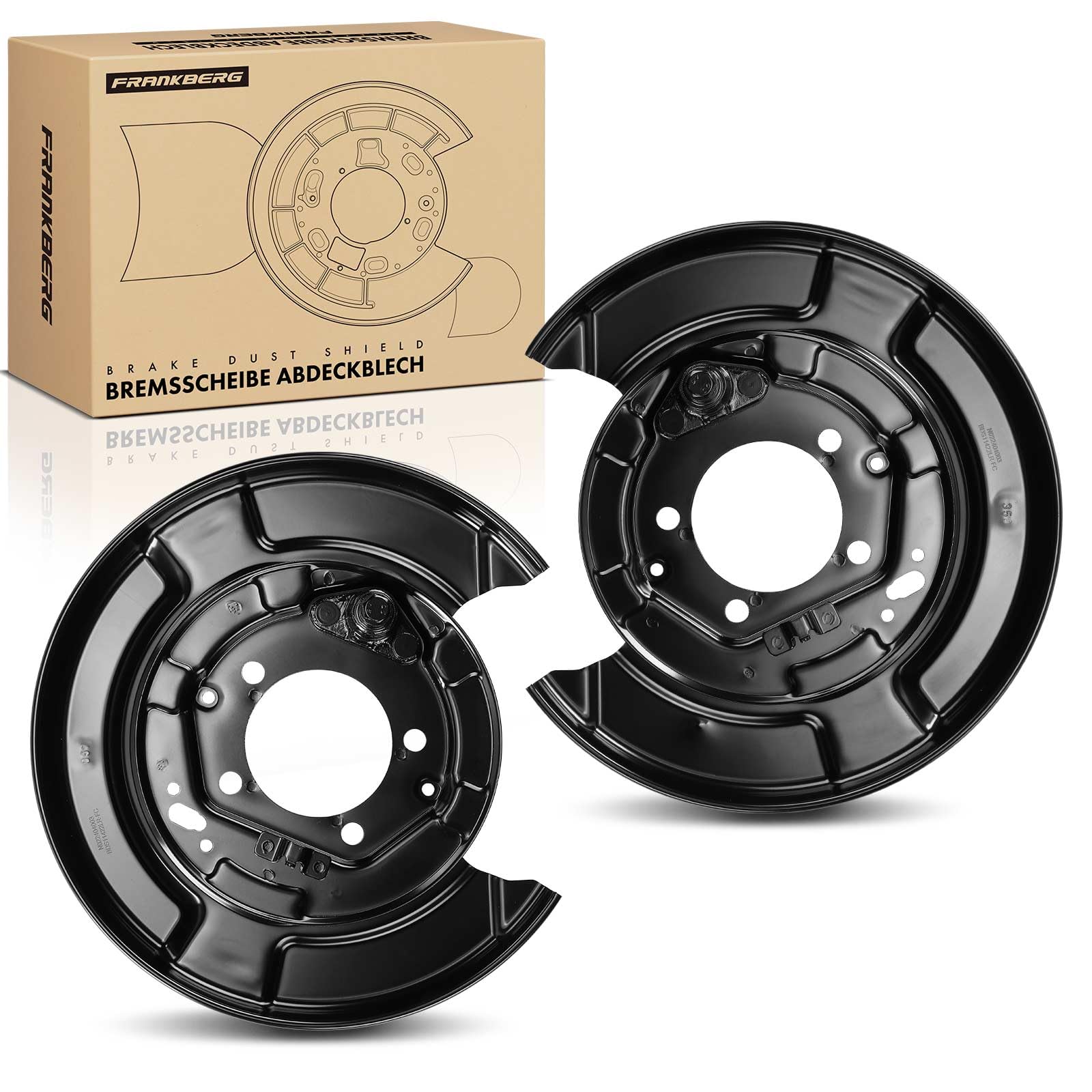 Frankberg 2x Ankerblech Hinterachse Links Rechts Kompatibel mit RX U3 3.0L 3.5L 2003-2008 Highlander/Kluger U2 3.3L 2003-2007 Replace# 4650348020 von Frankberg