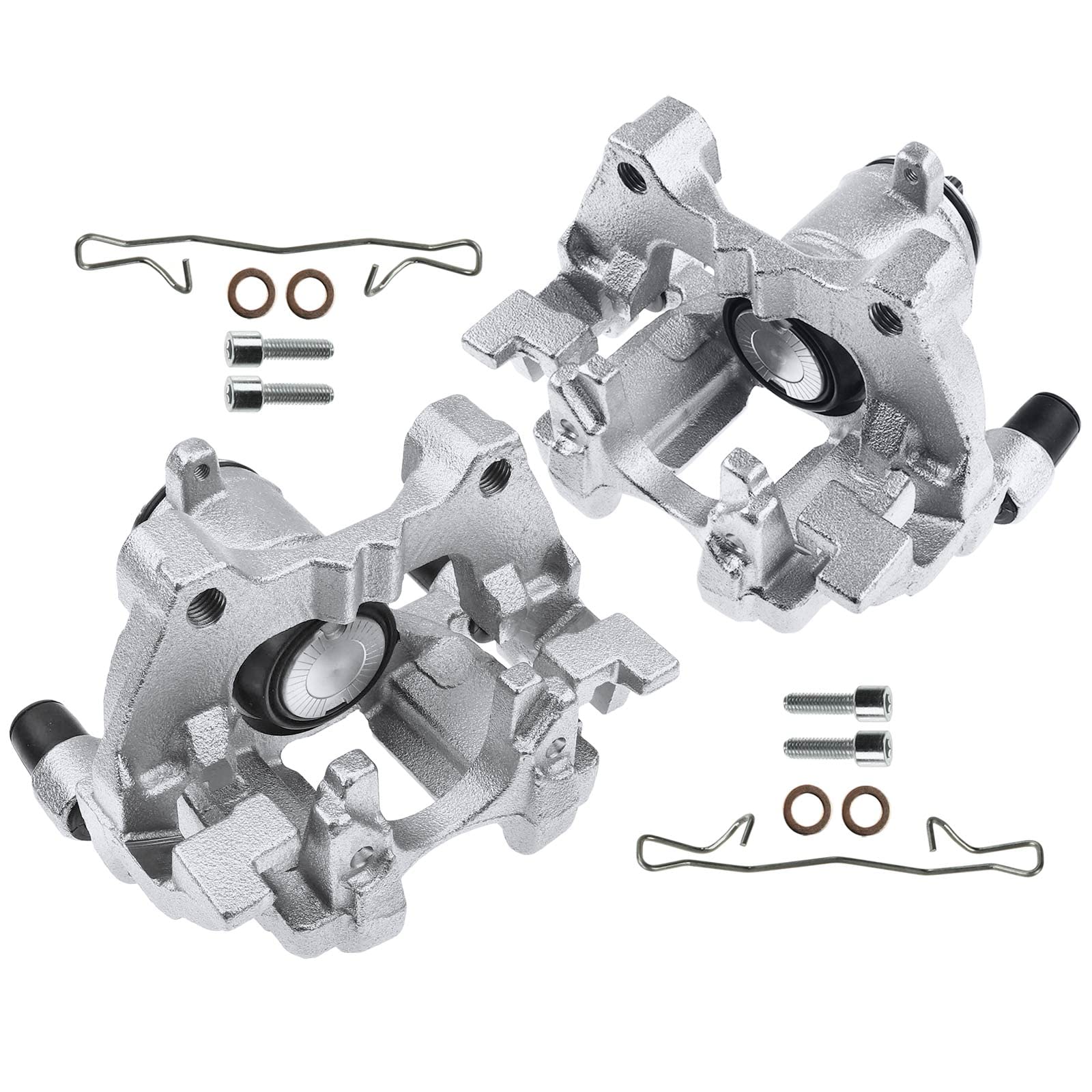 Frankberg 2x Bremssattel Bremszange mit Halter Hinten Links Rechts Kompatibel mit A3 8V1 8VK 2012-2017 A3 Sportback 8VA 8VF 2012-2020 Replace# 14133674 von Frankberg