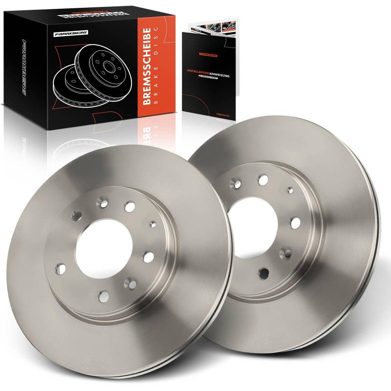 Frankberg 2x Bremsscheiben Bremsscheibe Vorne Kompatibel mit 6 Hatchback G.G 2.0L 2.3L 2002-2007 6 Station Wagon G.Y 1.8L-2.3L 2002-2008 Replace# G26Y3325XA von Frankberg