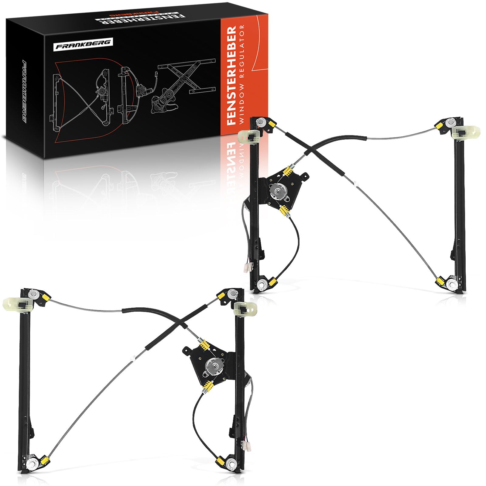 Frankberg 2x Fensterheber Vorne Links Rechts Mit Motor Kompatibel mit 206 Schrägheck 2A/C 1.1L-2.0L 1998-2012 206+ 2L 2M 1.1L 1.4L 2009-2013 Replace# 9221F9 von Frankberg