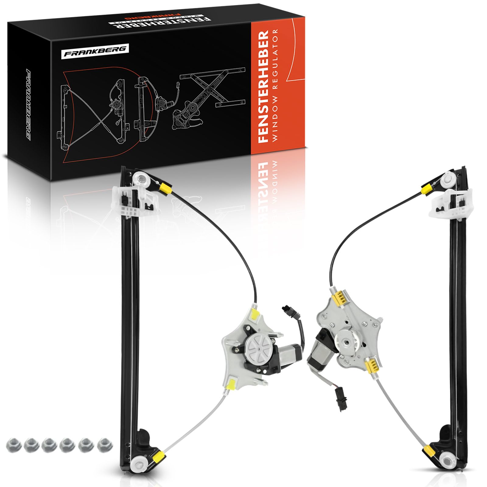 Frankberg 2x Fensterheber Vorne Links Rechts Mit Motor Kompatibel mit 406 8B 1.6L-3.0L 1995-2004 406 Break 8E/F 1.8L-3.0L 1996-2004 Replace# 9221K7 von Frankberg