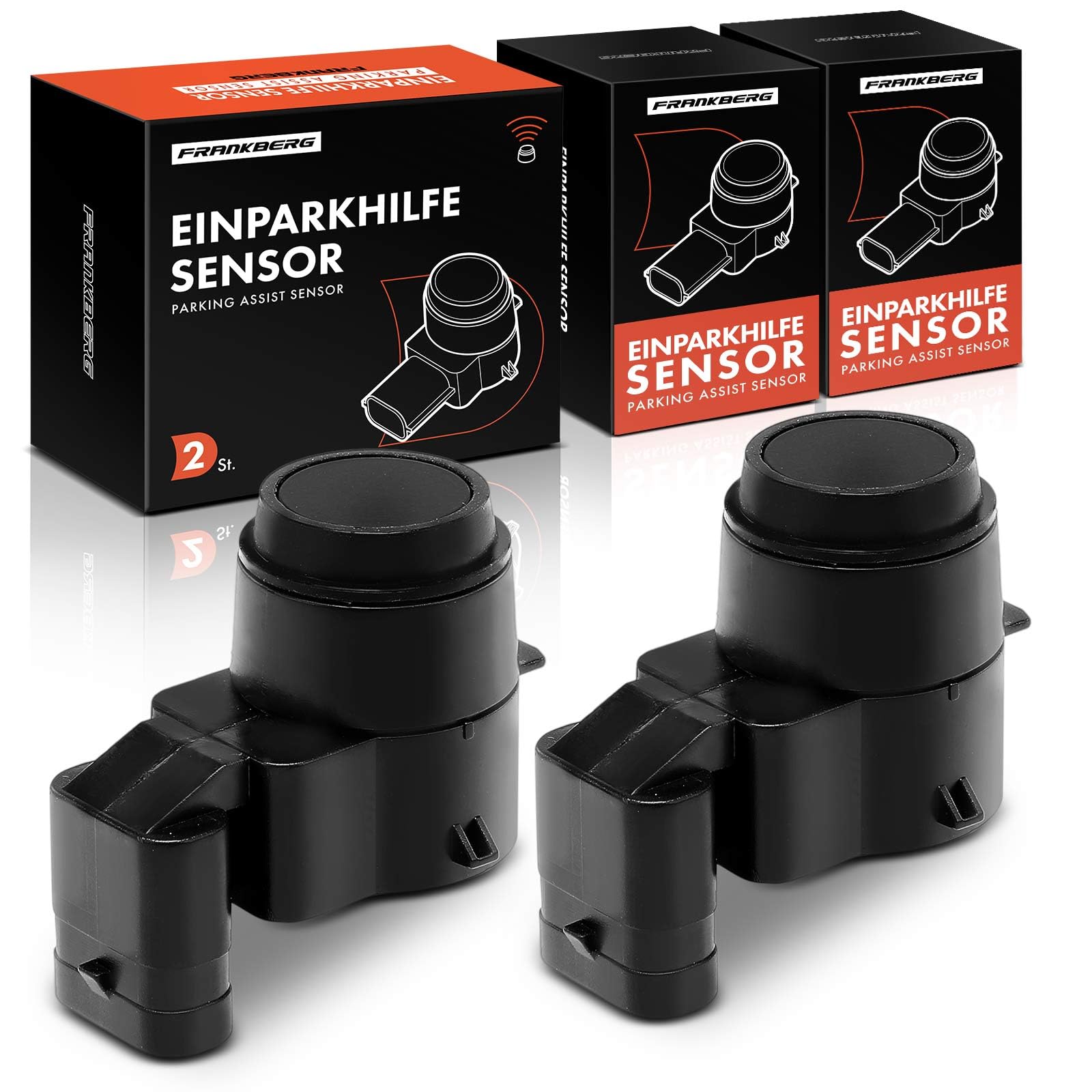 Frankberg 2x Parksensor PDC Sensor Vorne Hinten 3-polig Kompatibel mit 1er E81 116-130 1.6L 2.0L 3.0L 2006-2011 3er E90 316-335 M3 1.6L-4.0L 2004-2011 3er Cabriolet E93 Replace# 66209196705 von Frankberg