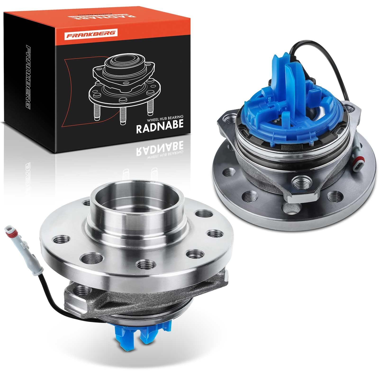 Frankberg 2x Radlager Radlagersatz Vorderachse mit Integriertem ABS Sensor Kompatibel mit Astra H L48 1.9L 2.0L 2004-2010 Astra H Caravan L35 1.9L 2004-2010 Replace# 1603296 von Frankberg