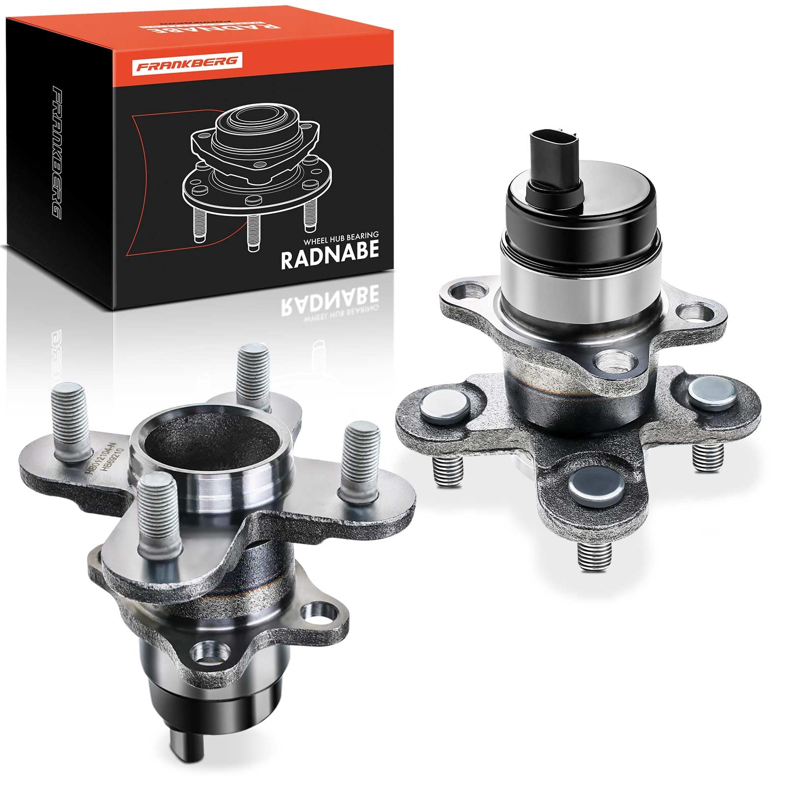 Frankberg 2x Radnabe Radlagersatz Hinten mit integriertem ABS-Sensor Kompatibel mit Cuore VI L251 2003-2004 Materia M4 2006-2016 Siri.on M3 2005-2012 Trevis 2006-2009 Replace# 42410B1030 von Frankberg