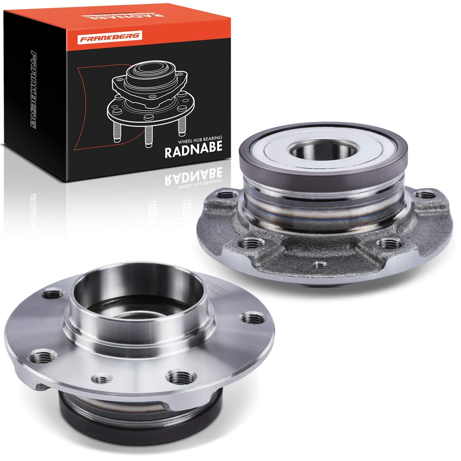 Frankberg 2x Radlager Radlagersatz Hinterachse mit unterstützt die ABS-Funktion Kompatibel mit C5 III RD 1.6 L-3.0L 2008-2010 508 I 8D SW I 8E 1.6L-2.2L Break RW TD Replace# 3748.87 von Frankberg