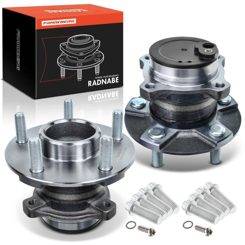 Frankberg 2x Radlager Radlagersatz mit Integriertem ABS Sensor Hinterachse Kompatibel mit C-Max MPV 2003-2007 Focus II DA DP HCP Schrägheck 2004-2012 C-Max DM2 MPV 2007-2010 Replace# 7M512C299AB von Frankberg